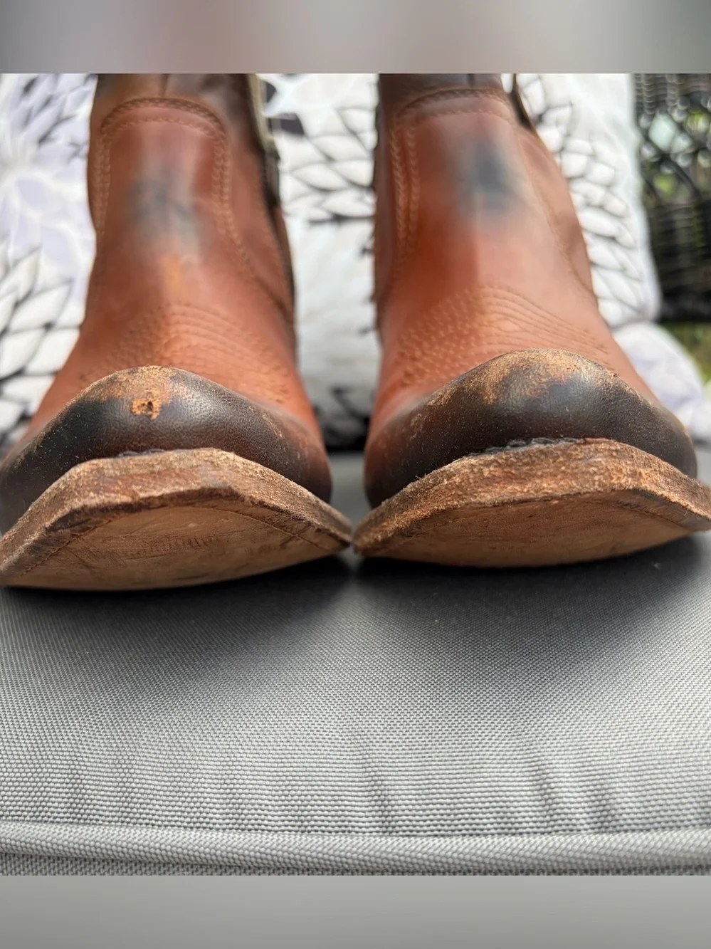 Liberty Black Boots Delano Cotto 40 US 9.5 Leather Cognac Brown Distressed NWT